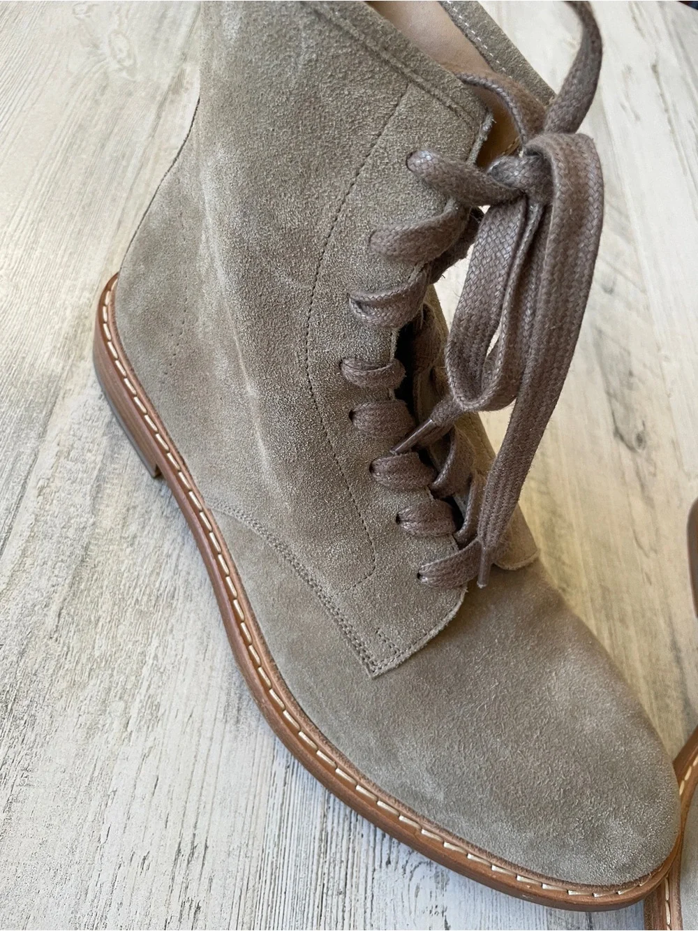 IRO Men's Taupe Suede Chukka Lace-Up Boots SZ 44